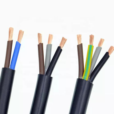 品質  PVC Insulated Rubber Sheathed Flexible Cable 2 Core Fire Retardant 工場